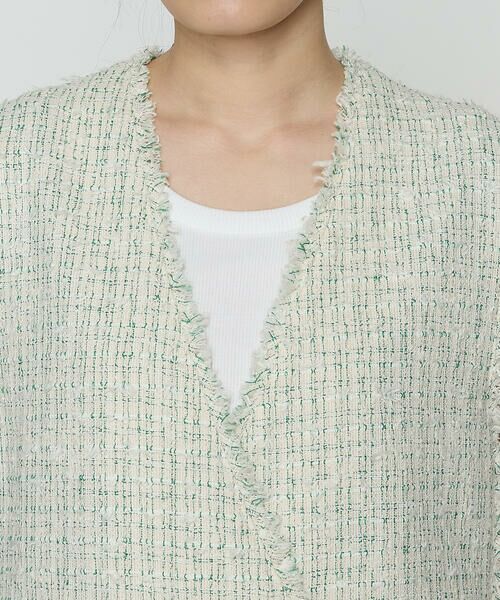 COMME CA PLATINUM S-SIZE / コムサ・プラチナ エスサイズ ベスト | 〔 Sサイズ 〕 サマーツイード ジレ | 詳細17