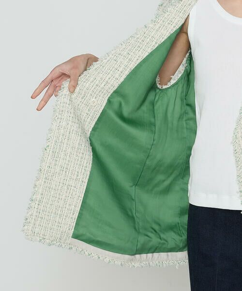 COMME CA PLATINUM S-SIZE / コムサ・プラチナ エスサイズ ベスト | 〔 Sサイズ 〕 サマーツイード ジレ | 詳細20