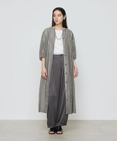 COMME CA PLATINUM S-SIZE / コムサ・プラチナ エスサイズ ロング・マキシ丈ワンピース | 〔 Sサイズ 〕 ラミーシャツ ドレス