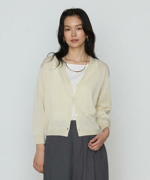 COMME CA PLATINUM S-SIZE / コムサ・プラチナ エスサイズ カーディガン・ボレロ | 〔 Sサイズ 〕 ラメリネンニット カーディガン | 詳細17