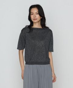 COMME CA PLATINUM S-SIZE / コムサ・プラチナ エスサイズ ニット・セーター | 〔 Sサイズ 〕 ラメリネンニット プルオーバー