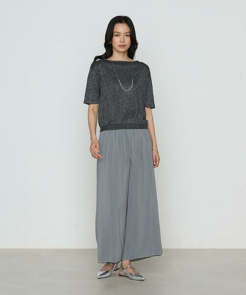 COMME CA PLATINUM S-SIZE / コムサ・プラチナ エスサイズ ニット・セーター | 〔 Sサイズ 〕 ラメリネンニット プルオーバー | 詳細2