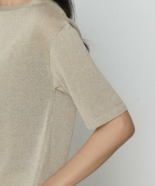 COMME CA PLATINUM S-SIZE / コムサ・プラチナ エスサイズ ニット・セーター | 〔 Sサイズ 〕 ラメリネンニット プルオーバー | 詳細16