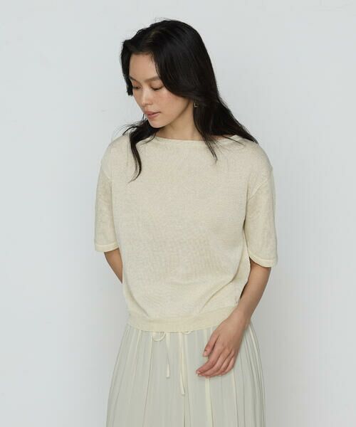 COMME CA PLATINUM S-SIZE / コムサ・プラチナ エスサイズ ニット・セーター | 〔 Sサイズ 〕 ラメリネンニット プルオーバー | 詳細21