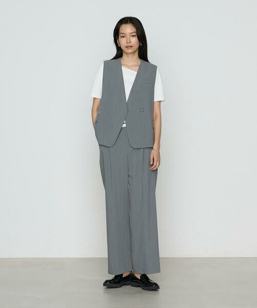 COMME CA PLATINUM S-SIZE / コムサ・プラチナ エスサイズ ベスト | 〔 Sサイズ 〕 クリアウーリー ジレ | 詳細1