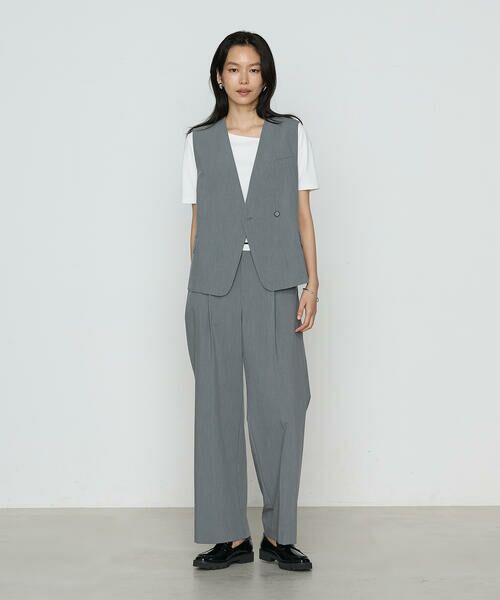 COMME CA PLATINUM S-SIZE / コムサ・プラチナ エスサイズ ベスト | 〔 Sサイズ 〕 クリアウーリー ジレ | 詳細2