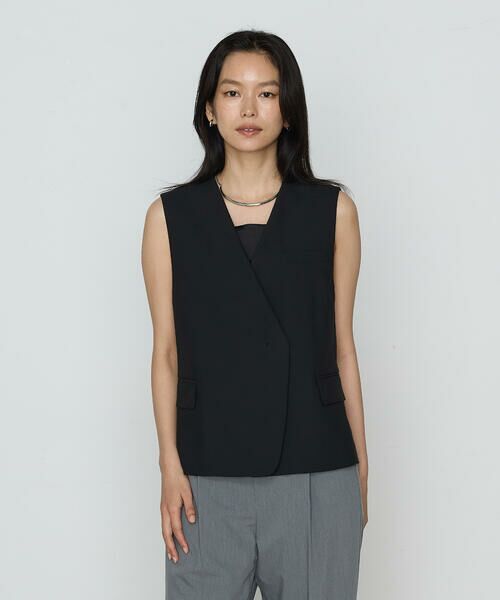 COMME CA PLATINUM S-SIZE / コムサ・プラチナ エスサイズ ベスト | 〔 Sサイズ 〕 クリアウーリー ジレ | 詳細20