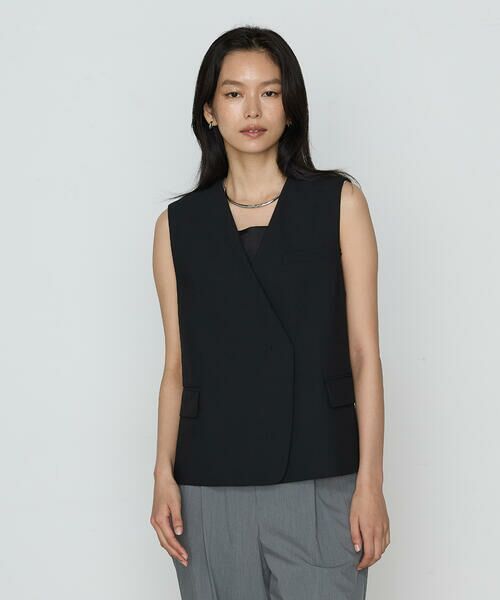 COMME CA PLATINUM S-SIZE / コムサ・プラチナ エスサイズ ベスト | 〔 Sサイズ 〕 クリアウーリー ジレ | 詳細21