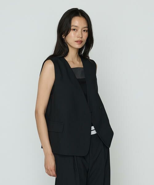 COMME CA PLATINUM S-SIZE / コムサ・プラチナ エスサイズ ベスト | 〔 Sサイズ 〕 クリアウーリー ジレ | 詳細22