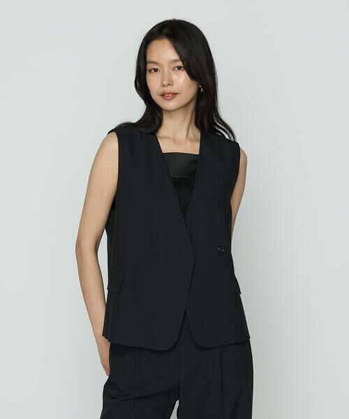 COMME CA PLATINUM S-SIZE / コムサ・プラチナ エスサイズ ベスト | 〔 Sサイズ 〕 クリアウーリー ジレ | 詳細23