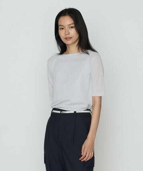 COMME CA PLATINUM S-SIZE / コムサ・プラチナ エスサイズ ニット・セーター | 〔 Sサイズ 〕 綿アセテート プルオーバー | 詳細3