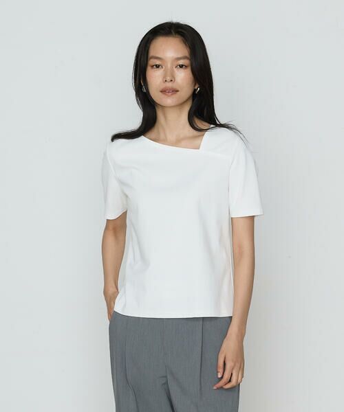 COMME CA PLATINUM S-SIZE/コムサ・プラチナ エスサイズ 〔 Sサイズ 〕 TCポンチ カットソー 01:シロ 5号 COMME CA PLATINUM S-SIZE/コムサ・プラチナ エスサイズ 〔 Sサイズ 〕 TCポンチ カットソー 01:シロ 5号
