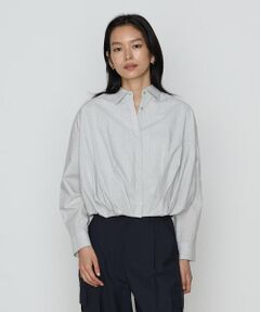 COMME CA PLATINUM S-SIZE / コムサ・プラチナ エスサイズ シャツ・ブラウス | 〔 Sサイズ 〕 コットンポプリンストライプ シャツ