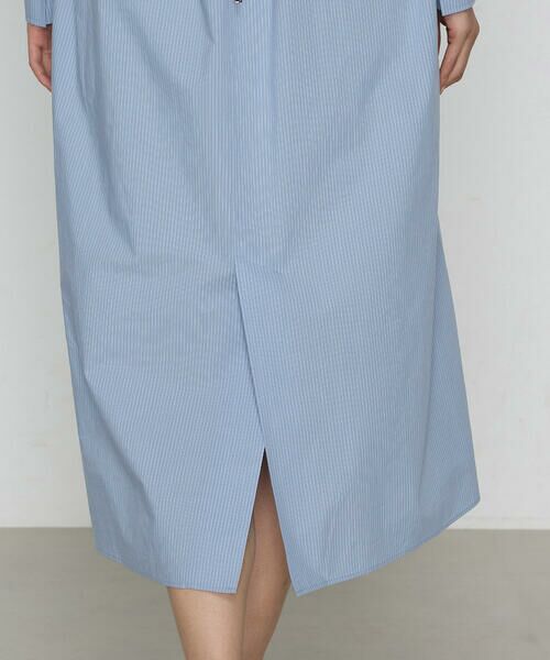 COMME CA PLATINUM S-SIZE / コムサ・プラチナ エスサイズ ロング・マキシ丈ワンピース | 〔 Sサイズ 〕 コットンポプリンストライプ シャツワンピース | 詳細13