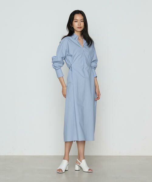 COMME CA PLATINUM S-SIZE / コムサ・プラチナ エスサイズ ロング・マキシ丈ワンピース | 〔 Sサイズ 〕 コットンポプリンストライプ シャツワンピース | 詳細3