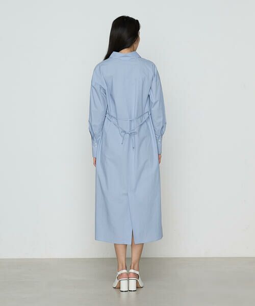 COMME CA PLATINUM S-SIZE / コムサ・プラチナ エスサイズ ロング・マキシ丈ワンピース | 〔 Sサイズ 〕 コットンポプリンストライプ シャツワンピース | 詳細7