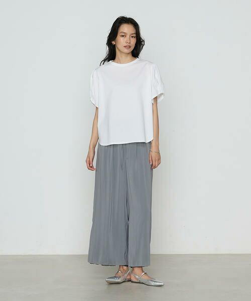 COMME CA PLATINUM S-SIZE / コムサ・プラチナ エスサイズ Tシャツ | 〔 Sサイズ 〕 アルビ二天竺パフスリーブ Tシャツ | 詳細1