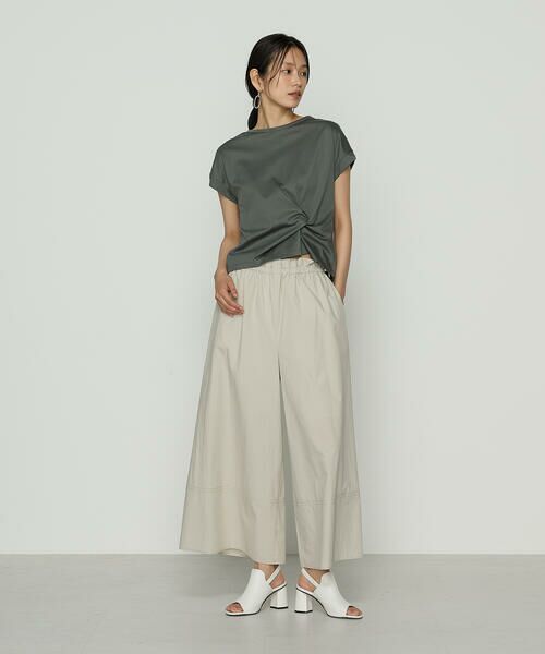 COMME CA PLATINUM S-SIZE / コムサ・プラチナ エスサイズ その他パンツ | 〔 Sサイズ 〕 コットンタイプライター ギャザーワイドパンツ | 詳細15