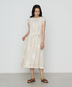 COMME CA PLATINUM S-SIZE / コムサ・プラチナ エスサイズ ロング・マキシ丈ワンピース | 〔 Sサイズ 〕 フラワージャカード ドレス