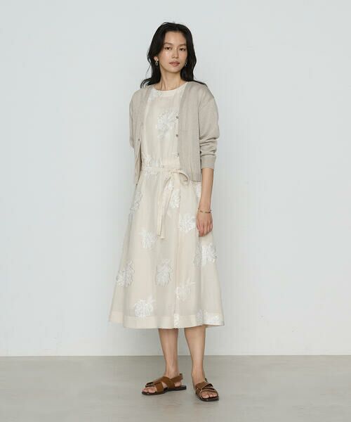 COMME CA PLATINUM S-SIZE / コムサ・プラチナ エスサイズ ロング・マキシ丈ワンピース | 〔 Sサイズ 〕 フラワージャカード ドレス | 詳細3