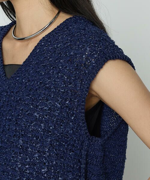 COMME CA PLATINUM S-SIZE / コムサ・プラチナ エスサイズ ニット・セーター | 〔 Sサイズ 〕 サマーツイードニット ジレ | 詳細9