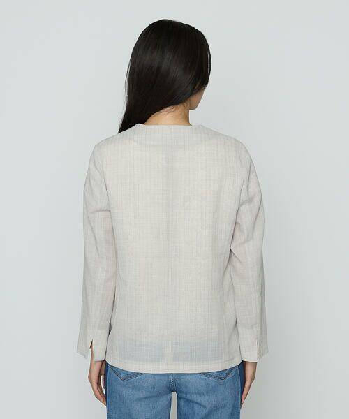 COMME CA PLATINUM S-SIZE / コムサ・プラチナ エスサイズ セットアップ | 〔 Sサイズ 〕 【セットアップ対応】シアーボイルストライプ ジャケット | 詳細8