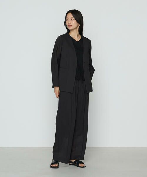 COMME CA PLATINUM S-SIZE / コムサ・プラチナ エスサイズ セットアップ | 〔 Sサイズ 〕 【セットアップ対応】シアーボイルストライプ パンツ | 詳細2
