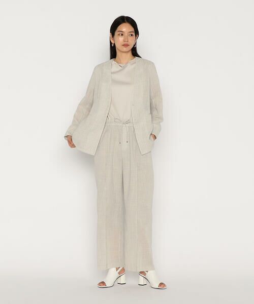 COMME CA PLATINUM S-SIZE / コムサ・プラチナ エスサイズ セットアップ | 〔 Sサイズ 〕 【セットアップ対応】シアーボイルストライプ パンツ | 詳細6