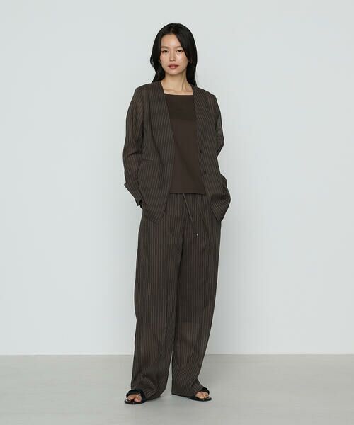 COMME CA PLATINUM S-SIZE / コムサ・プラチナ エスサイズ セットアップ | 〔 Sサイズ 〕 【セットアップ対応】シアーボイルストライプ パンツ | 詳細12