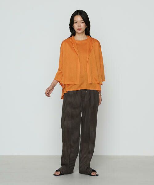 COMME CA PLATINUM S-SIZE / コムサ・プラチナ エスサイズ セットアップ | 〔 Sサイズ 〕 【セットアップ対応】シアーボイルストライプ パンツ | 詳細14