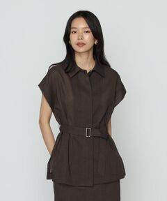 COMME CA PLATINUM S-SIZE / コムサ・プラチナ エスサイズ ベスト | 〔 Sサイズ 〕 シアーボイル ジレ