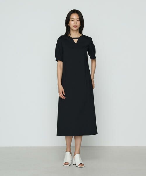 COMME CA PLATINUM S-SIZE / コムサ・プラチナ エスサイズ ロング・マキシ丈ワンピース | 〔 Sサイズ 〕 ハイコンパクトコットンポンチ ワンピース | 詳細1