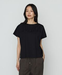 COMME CA PLATINUM S-SIZE / コムサ・プラチナ エスサイズ カットソー | 〔 Sサイズ 〕 コヒノールスムース ビスチェ風カットソー