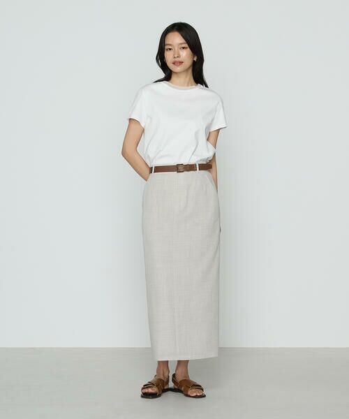 COMME CA PLATINUM S-SIZE / コムサ・プラチナ エスサイズ Tシャツ | 〔 Sサイズ 〕 コヒノールスムース ニット付きTシャツ | 詳細1