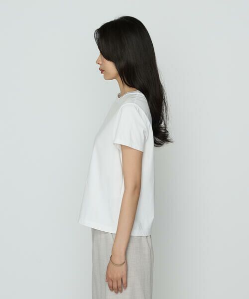 COMME CA PLATINUM S-SIZE / コムサ・プラチナ エスサイズ Tシャツ | 〔 Sサイズ 〕 コヒノールスムース ニット付きTシャツ | 詳細5
