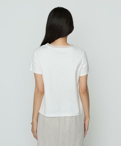 COMME CA PLATINUM S-SIZE / コムサ・プラチナ エスサイズ Tシャツ | 〔 Sサイズ 〕 コヒノールスムース ニット付きTシャツ | 詳細6