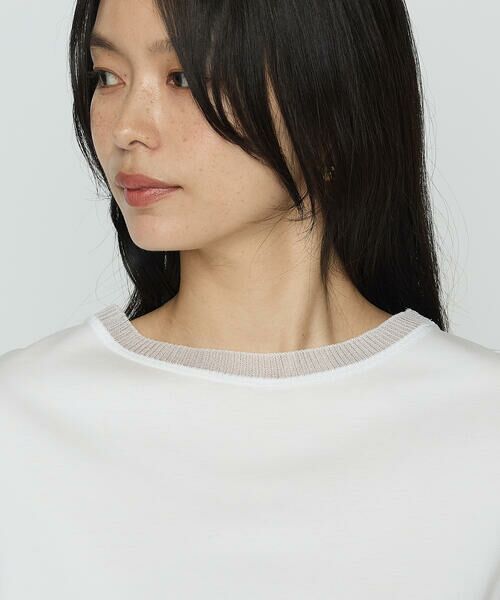 COMME CA PLATINUM S-SIZE / コムサ・プラチナ エスサイズ Tシャツ | 〔 Sサイズ 〕 コヒノールスムース ニット付きTシャツ | 詳細7