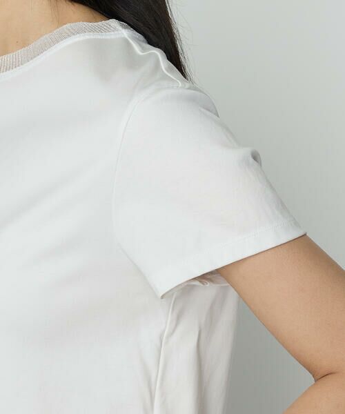 COMME CA PLATINUM S-SIZE / コムサ・プラチナ エスサイズ Tシャツ | 〔 Sサイズ 〕 コヒノールスムース ニット付きTシャツ | 詳細8
