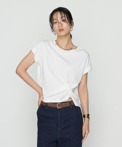 COMME CA PLATINUM S-SIZE / コムサ・プラチナ エスサイズ カットソー | 〔 Sサイズ 〕 コットン強撚ポンチ デザインタックシャツ