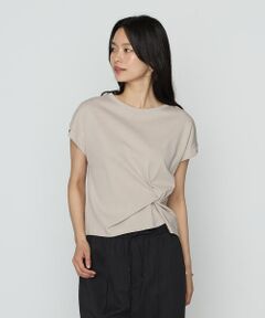 COMME CA PLATINUM S-SIZE / コムサ・プラチナ エスサイズ カットソー | 〔 Sサイズ 〕 コットン強撚ポンチ デザインタックシャツ