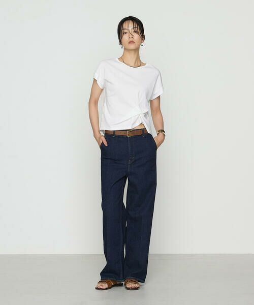 COMME CA PLATINUM S-SIZE / コムサ・プラチナ エスサイズ カットソー | 〔 Sサイズ 〕 コットン強撚ポンチ デザインタックシャツ | 詳細1