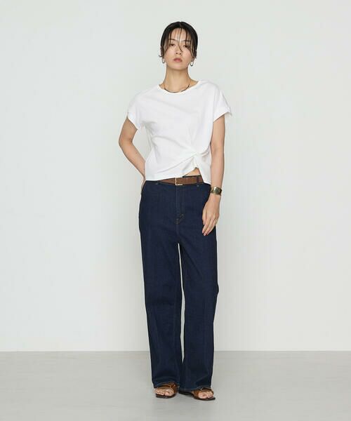 COMME CA PLATINUM S-SIZE / コムサ・プラチナ エスサイズ カットソー | 〔 Sサイズ 〕 コットン強撚ポンチ デザインタックシャツ | 詳細2