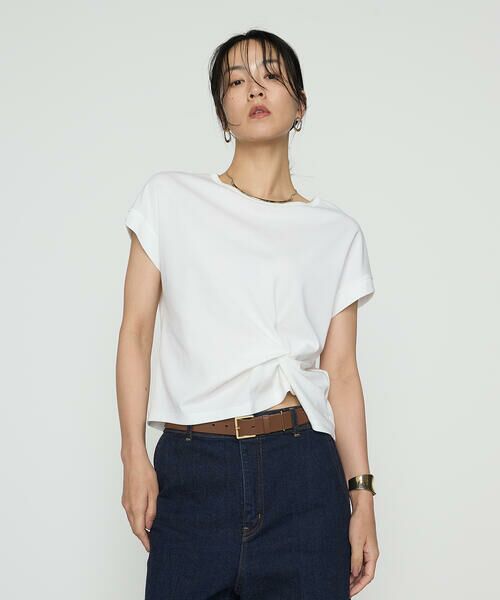 COMME CA PLATINUM S-SIZE / コムサ・プラチナ エスサイズ カットソー | 〔 Sサイズ 〕 コットン強撚ポンチ デザインタックシャツ | 詳細4
