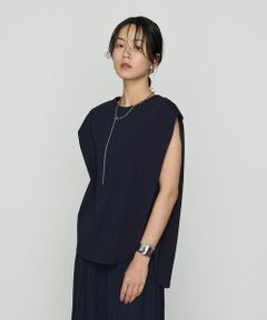 COMME CA PLATINUM S-SIZE / コムサ・プラチナ エスサイズ Tシャツ | 〔 Sサイズ 〕 コットン強撚ポンチ ショルダータックTシャツ