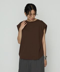 COMME CA PLATINUM S-SIZE / コムサ・プラチナ エスサイズ Tシャツ | 〔 Sサイズ 〕 コットン強撚ポンチ ショルダータックTシャツ