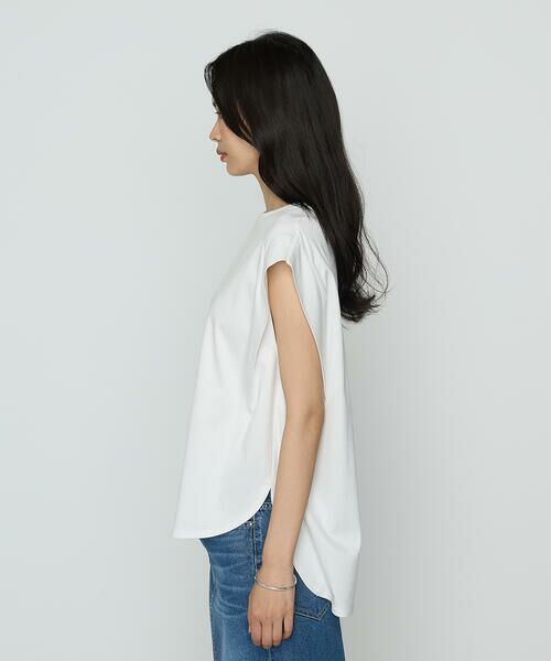 COMME CA PLATINUM S-SIZE / コムサ・プラチナ エスサイズ Tシャツ | 〔 Sサイズ 〕 コットン強撚ポンチ ショルダータックTシャツ | 詳細7