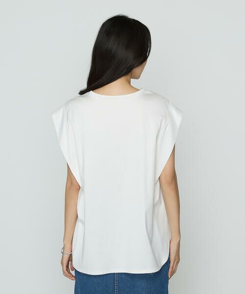 COMME CA PLATINUM S-SIZE / コムサ・プラチナ エスサイズ Tシャツ | 〔 Sサイズ 〕 コットン強撚ポンチ ショルダータックTシャツ | 詳細8