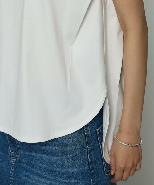 COMME CA PLATINUM S-SIZE / コムサ・プラチナ エスサイズ Tシャツ | 〔 Sサイズ 〕 コットン強撚ポンチ ショルダータックTシャツ | 詳細11