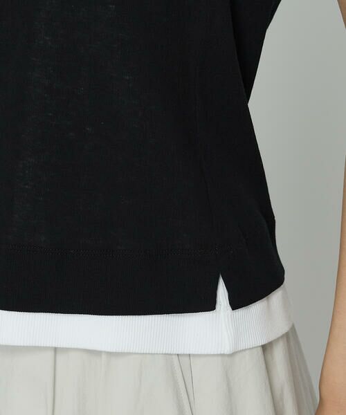 COMME CA PLATINUM S-SIZE / コムサ・プラチナ エスサイズ タンクトップ | 〔 Sサイズ 〕 強撚ガステレコ／オーガニック レイヤードタンクトップ | 詳細9