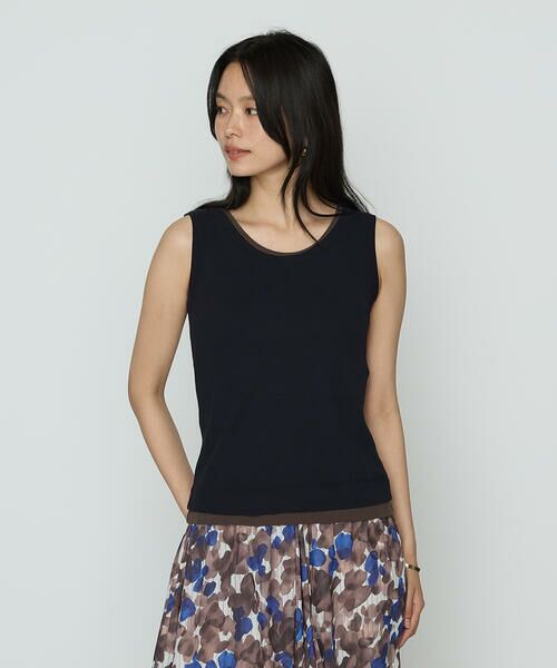 COMME CA PLATINUM S-SIZE / コムサ・プラチナ エスサイズ タンクトップ | 〔 Sサイズ 〕 強撚ガステレコ／オーガニック レイヤードタンクトップ | 詳細14